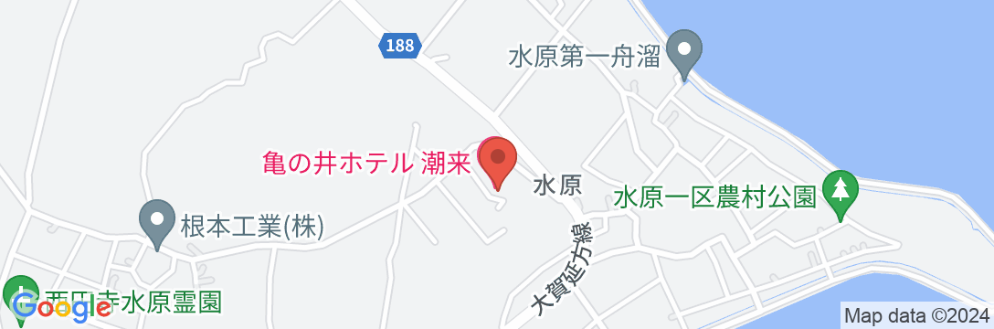 亀の井ホテル 潮来の地図
