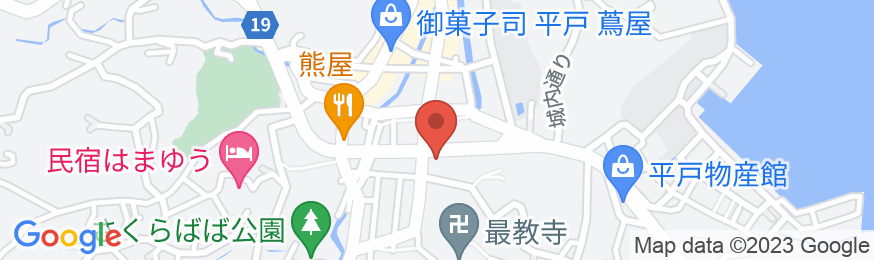 平戸 大坪ホテルの地図