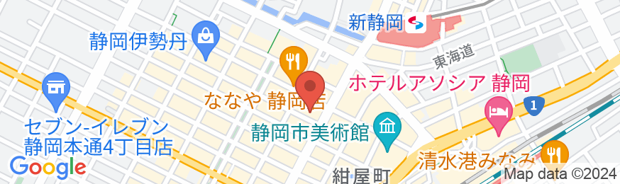 静岡タウンホテルの地図