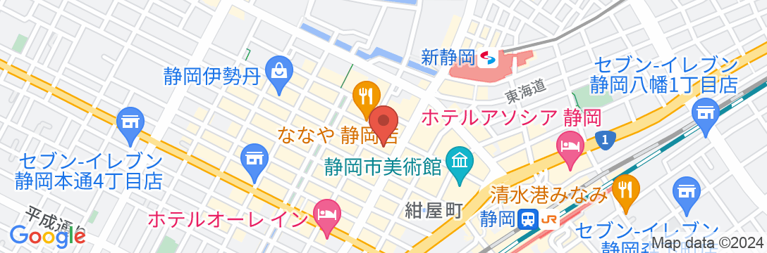 静岡タウンホテルの地図