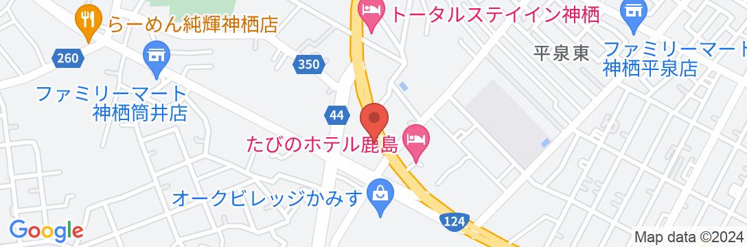 鹿島アイビーホテルの地図