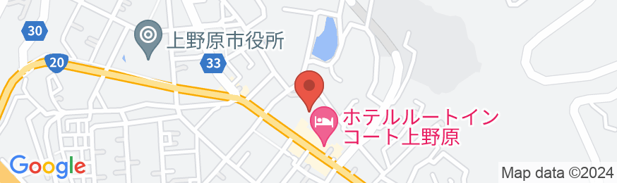 ホテルルートインコート上野原の地図