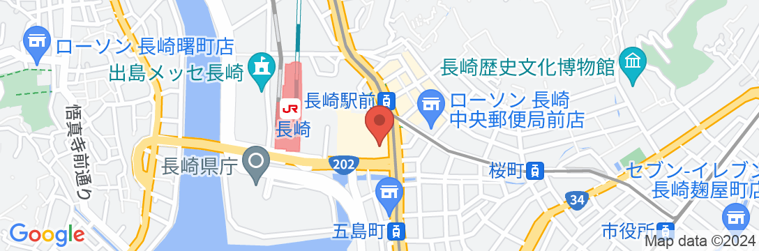 ホテルニュー長崎(HOTEL NEW NAGASAKI)の地図