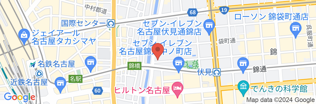 名古屋 ニューローレンホテルの地図