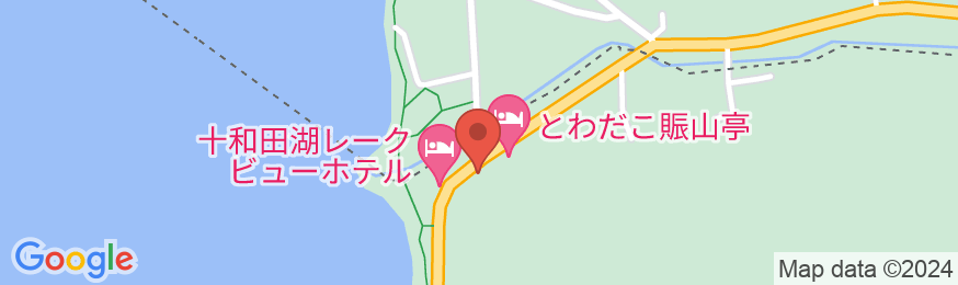 十和田湖畔温泉 とわだこ遊月の地図
