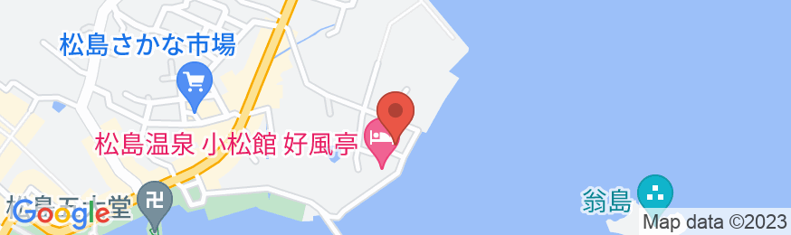 松島温泉 小松館 好風亭の地図