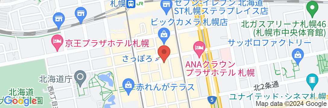 ホテルパールシティ札幌の地図