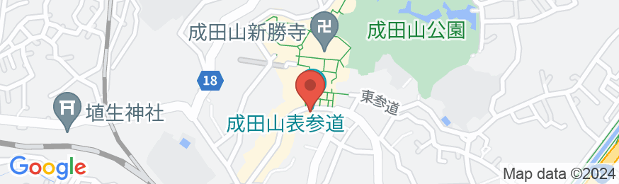 成田山門前 旅館 若松本店の地図