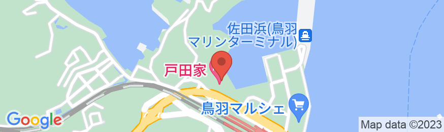 伊勢志摩国立公園 / 鳥羽温泉郷 戸田家の地図