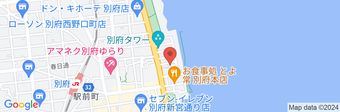 別府温泉 ホテル好楽の地図