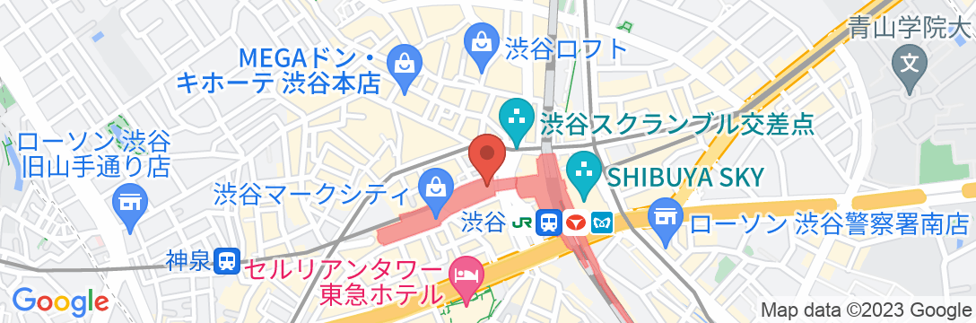 渋谷エクセルホテル東急の地図