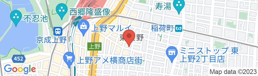 上野 NEW伊豆ホテルの地図