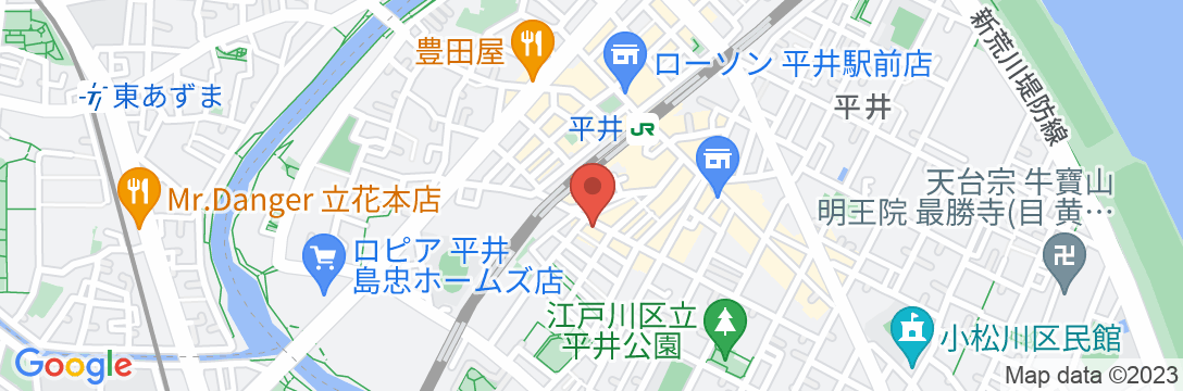 ホテル東華の地図