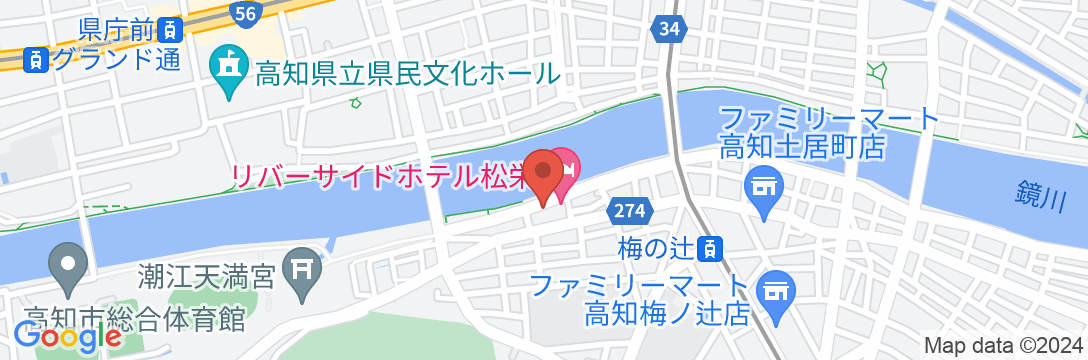 リバーサイドホテル松栄の地図