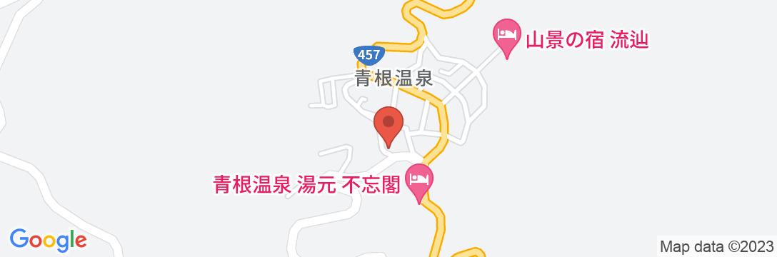 青根温泉 岡崎旅館の地図