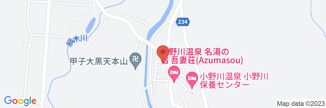 小野川温泉 鈴の宿 登府屋旅館の地図