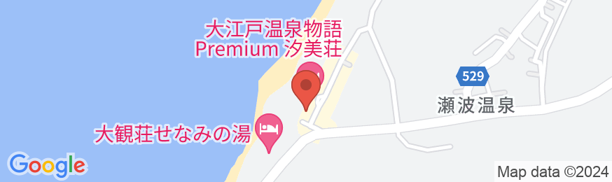 大江戸温泉物語Premium 汐美荘の地図