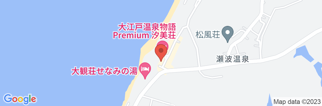 大江戸温泉物語Premium 汐美荘の地図