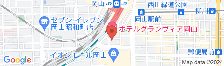 三井ガーデンホテル岡山の地図