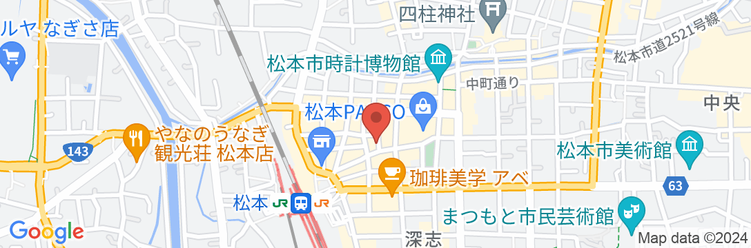 ホテルウェルカム松本の地図