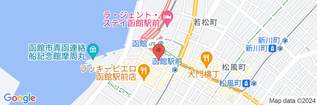 プレミアホテル-CABIN PRESIDENT-函館の地図