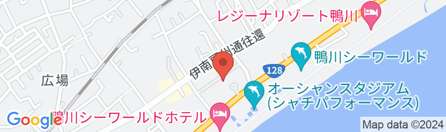 亀の井ホテル 鴨川の地図