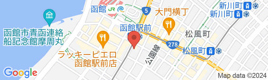 ホテルリソル函館の地図
