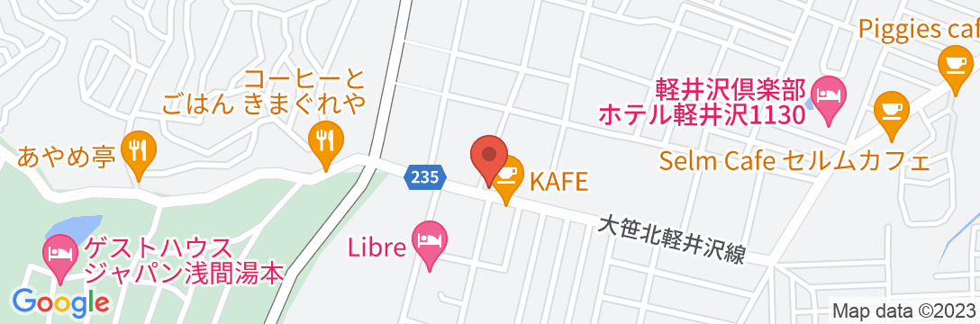 貸別荘 ルネス軽井沢の地図