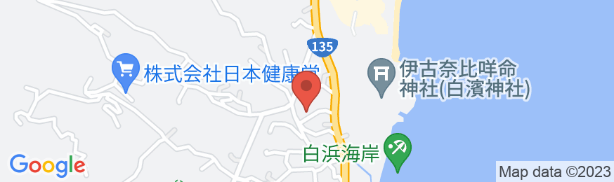 白浜民宿 浜田の地図