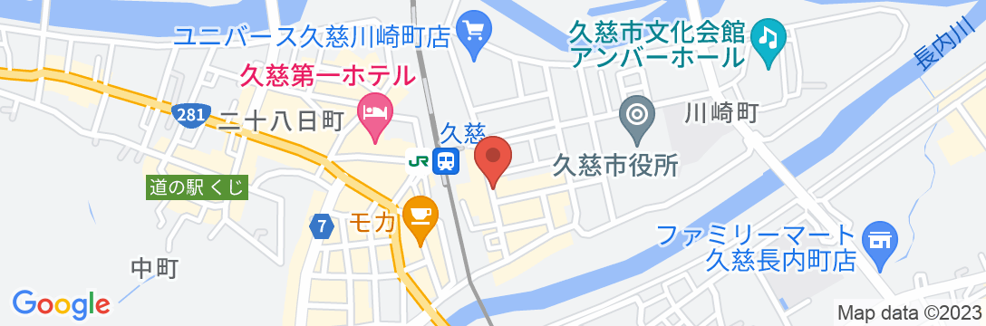 久慈グランドホテルの地図