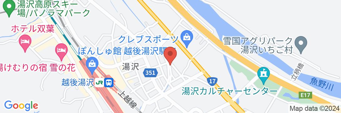 越後湯沢 ホテルアスターの地図