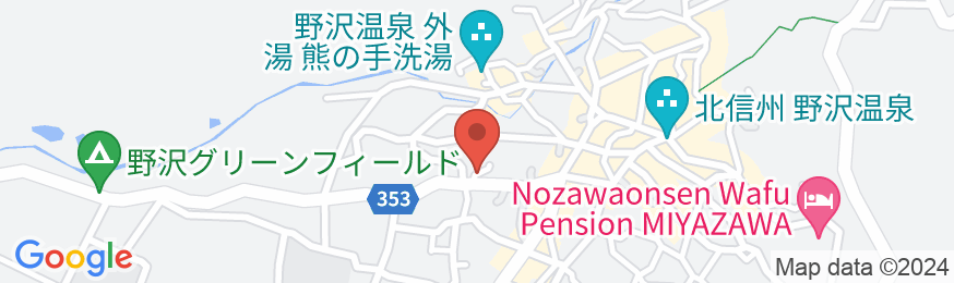 野沢温泉 外湯めぐりのお宿 かすみ草(旧:リゾートペンション カスミ)の地図
