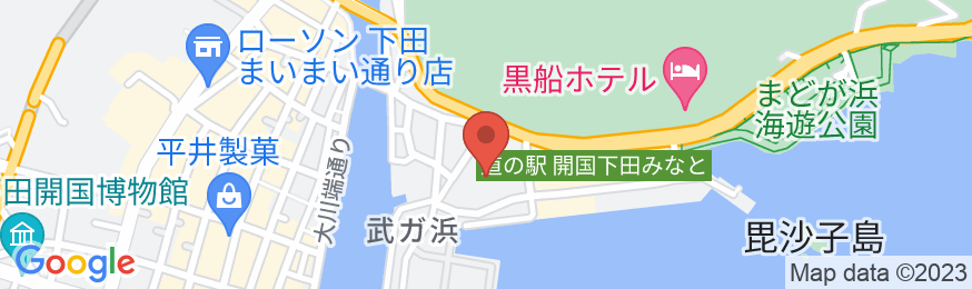 下田伊東園ホテルはな岬の地図