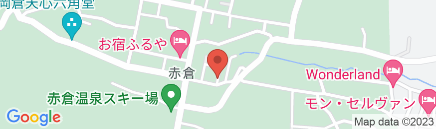 赤倉温泉 旅館 星野の地図