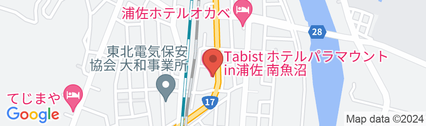 Tabist ホテルパラマウントin浦佐 南魚沼の地図