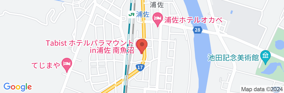 Tabist ホテルパラマウントin浦佐 南魚沼の地図