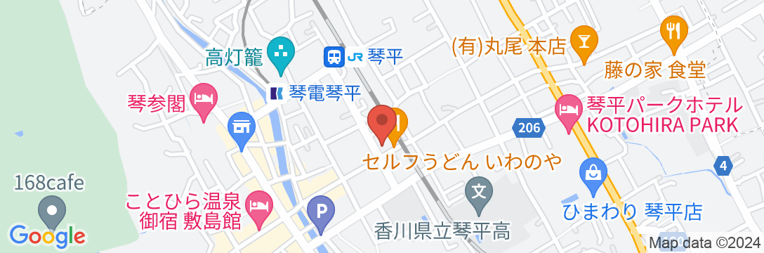 一心館<香川県>の地図