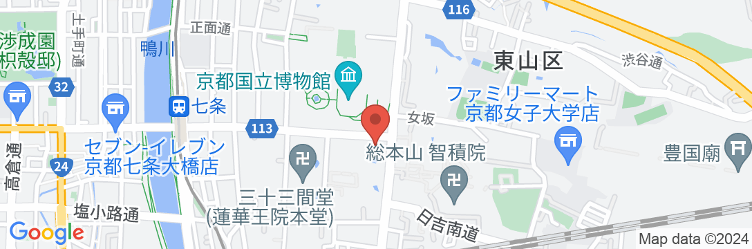 ハイアット リージェンシー 京都の地図