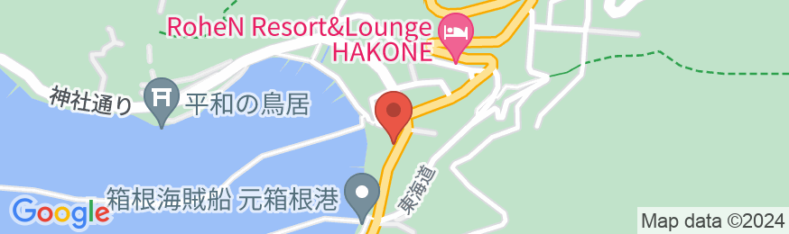 芦ノ湖温泉 ホテルむさしやの地図