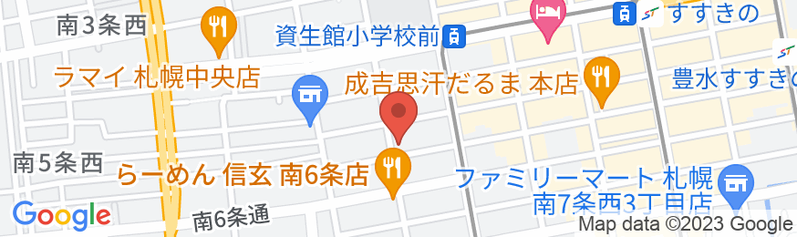 天然温泉プレミアホテル―CABIN―札幌の地図