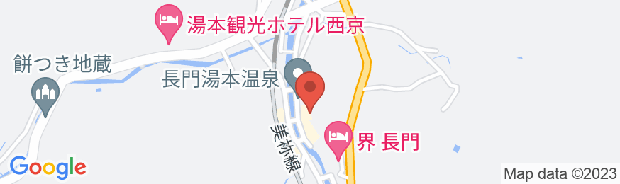 長門湯本温泉 利重旅館の地図