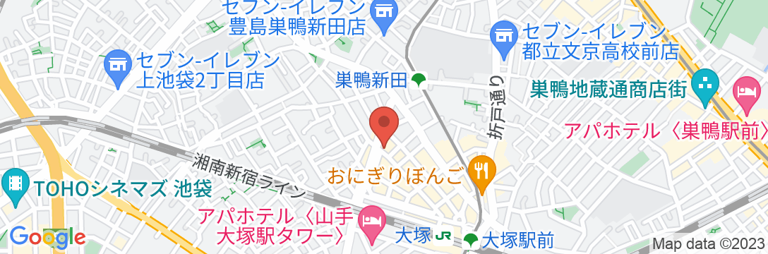 大塚タウンホテルの地図
