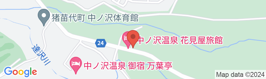 中ノ沢温泉 磐梯ハイランドホテルの地図
