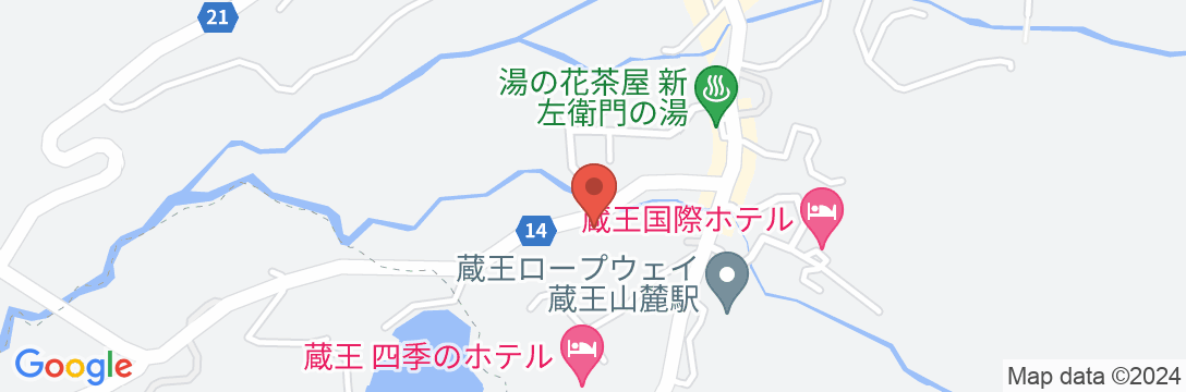 蔵王温泉 ホテル松金屋アネックスの地図