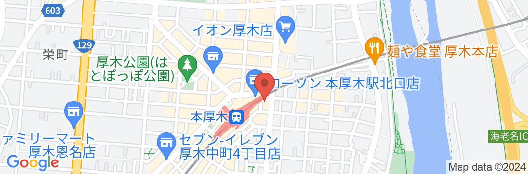 3S HOTEL ATSUGI(旧:パークインホテル厚木)(2024年3月15日リブランドオープン)の地図