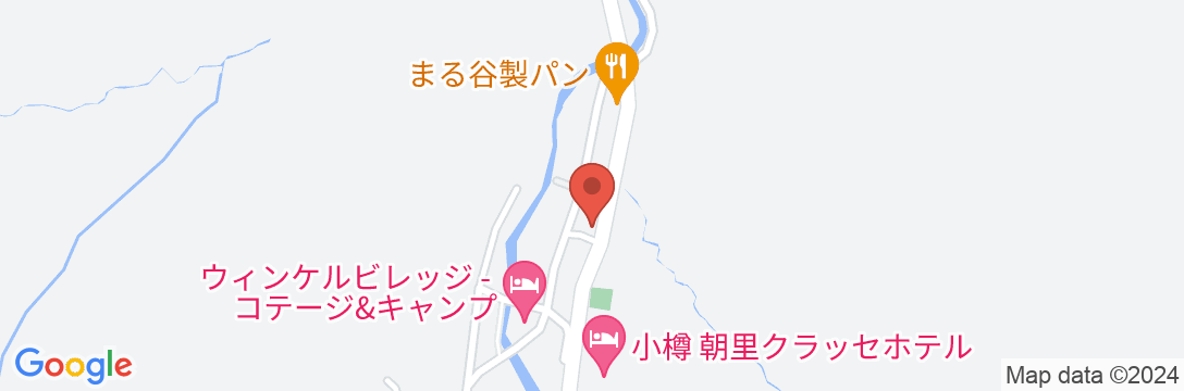 小樽朝里川温泉 ホテル武蔵亭の地図