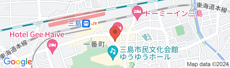ホテルマッシモ三島の地図