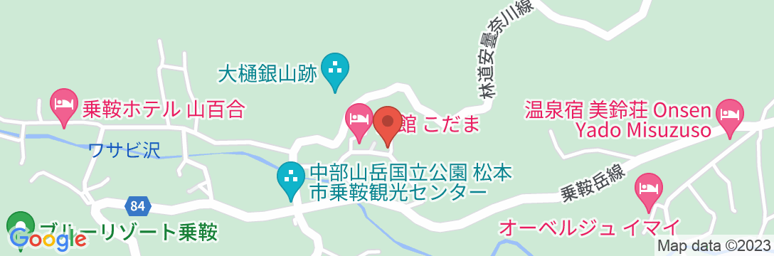乗鞍高原温泉 旅館 仙山乗鞍の地図