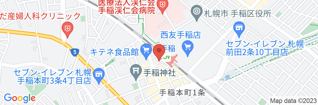 手稲ステーションホテルの地図