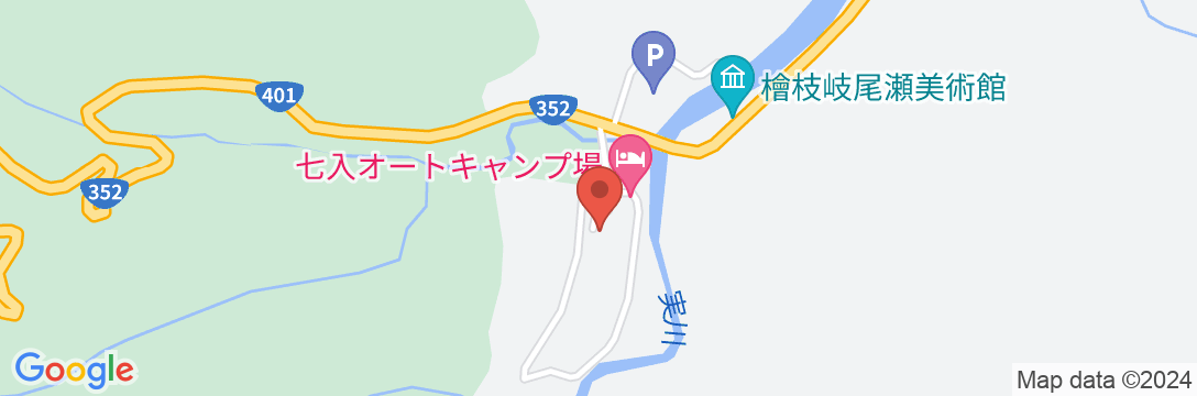 尾瀬入山口の宿 七入山荘の地図